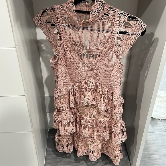 Aqua Dresses & Skirts - Aqua dusty rose mini dress